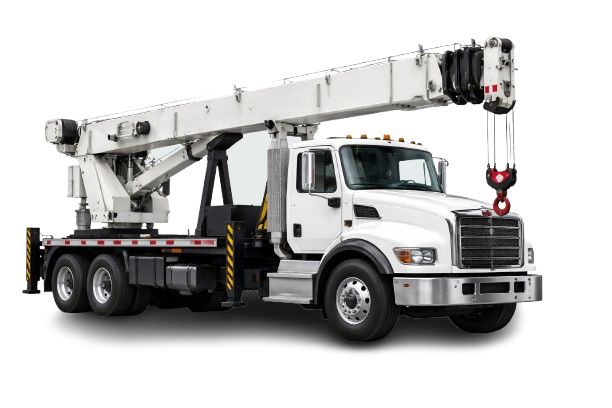 Crane truck heavy lifting