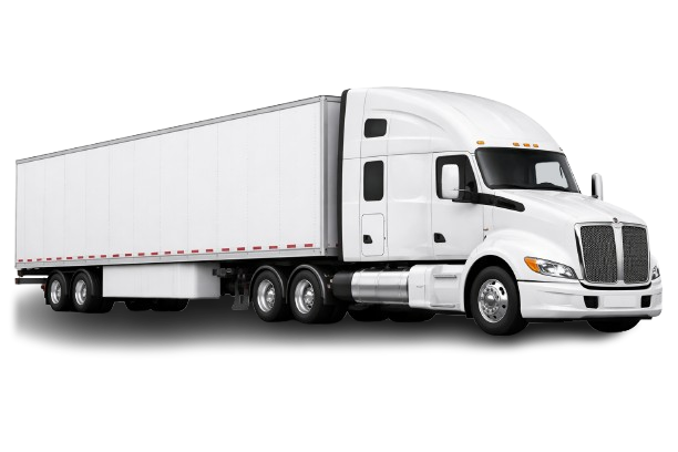 Freight trucking and logistics truck